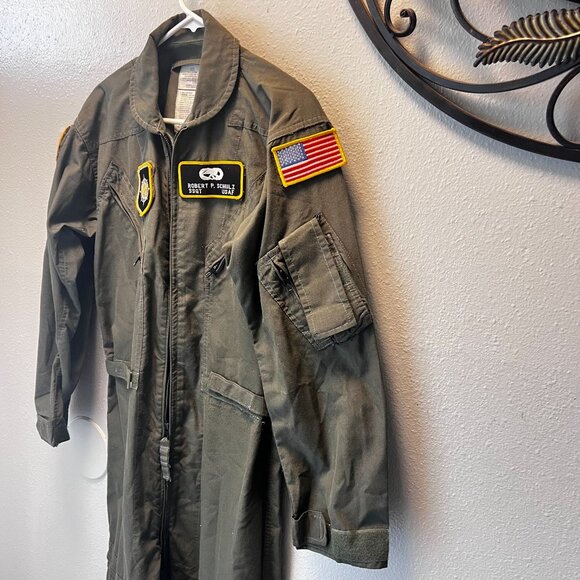 Barrier Wear CWU-27/P Summer Flyers Coveralls 40L Fire Resistant USAF Patches - Picture 4 of 7